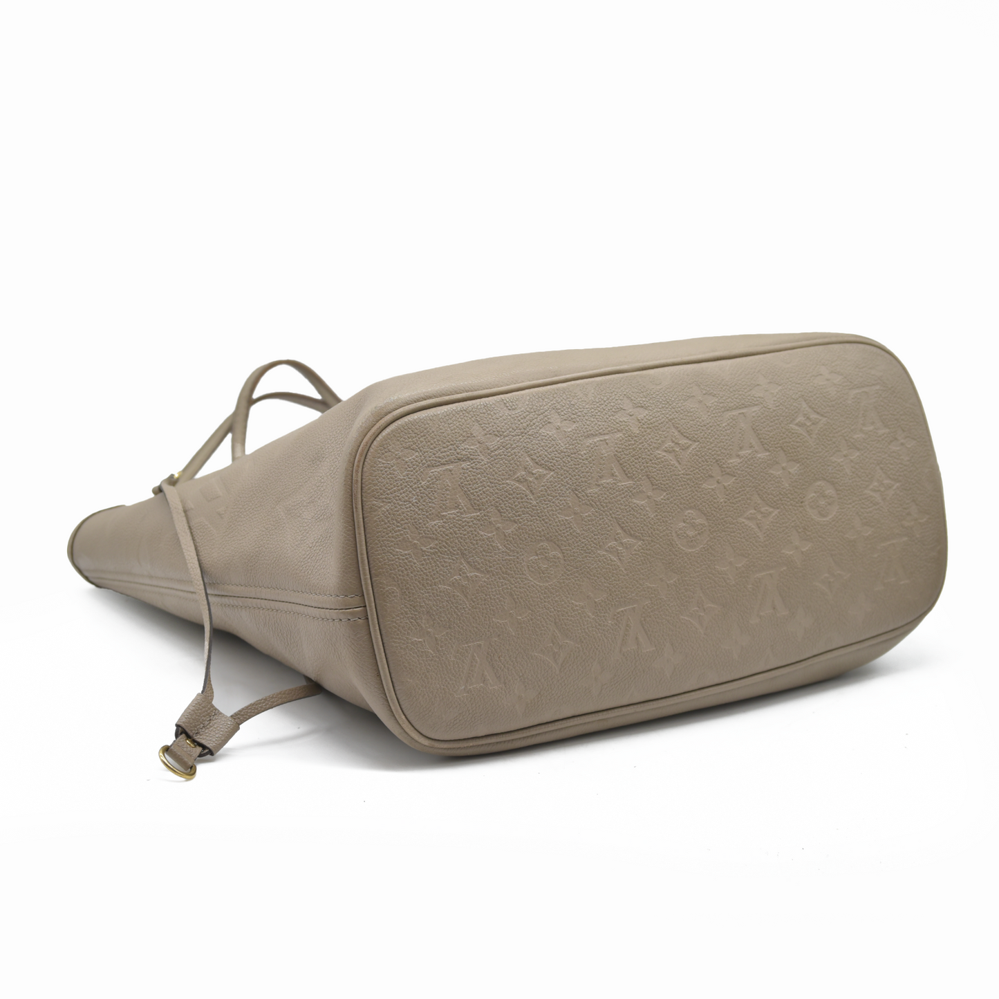$2940 Louis Vuitton Empreinte Monogram Giant Neverfull MM Tourterelle RFID