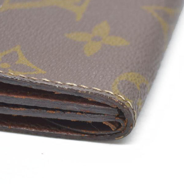 Louis Vuitton Monogram Porte Monnaie Gousset Coin Purse wallet Brown