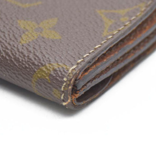 Louis Vuitton Monogram Porte Monnaie Gousset Coin Purse wallet Brown