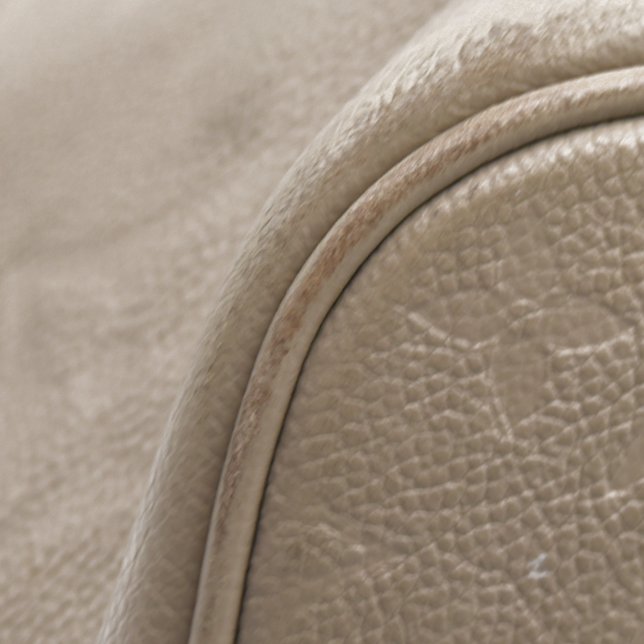 $2940 Louis Vuitton Empreinte Monogram Giant Neverfull MM Tourterelle RFID