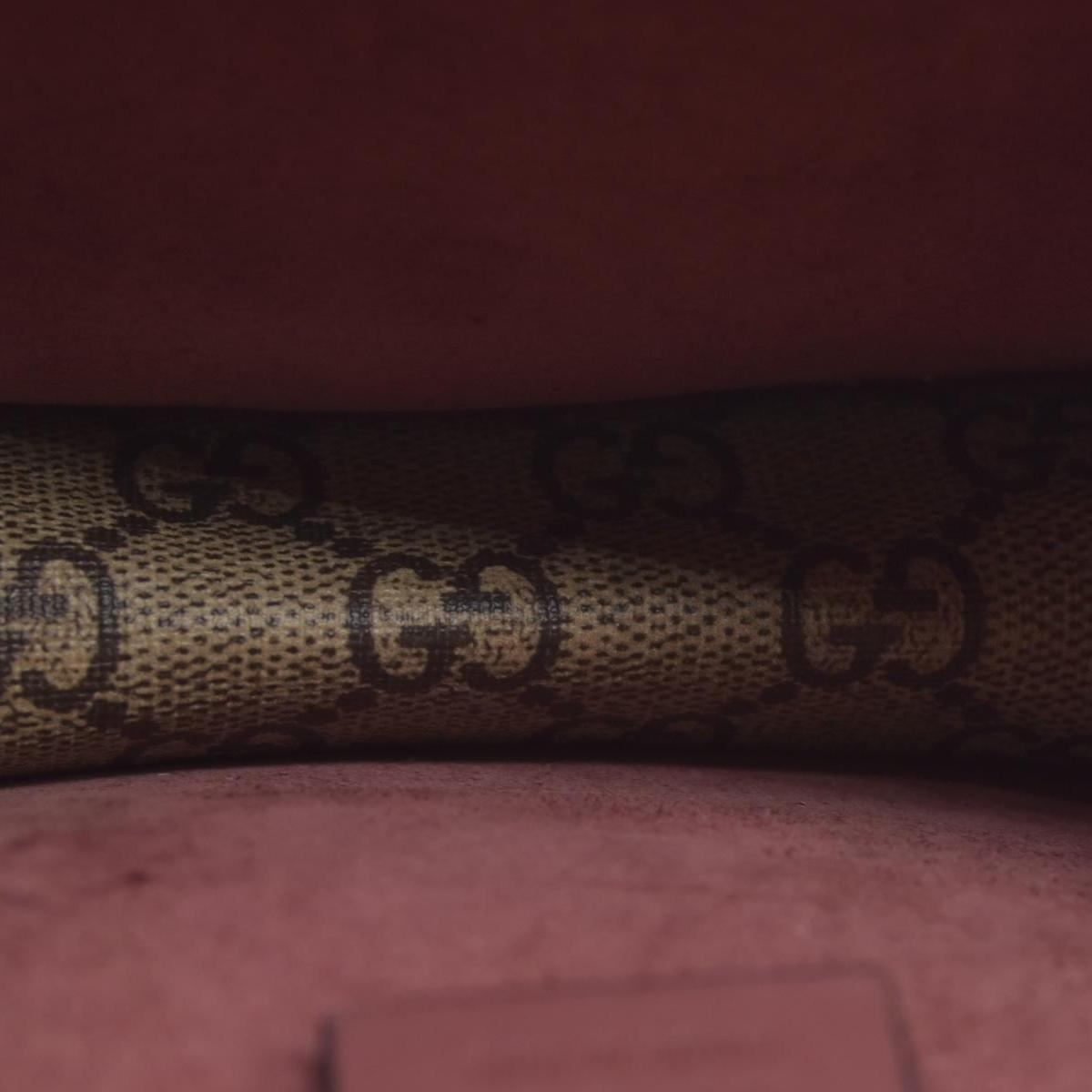 $2600 Gucci GG Supreme Monogram Blooms Mini Dionysus Shoulder Bag Beige Multicolor Dry Rose