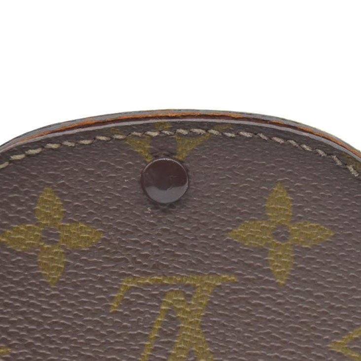 Louis Vuitton Monogram Porte Monnaie Gousset Coin Purse wallet Brown