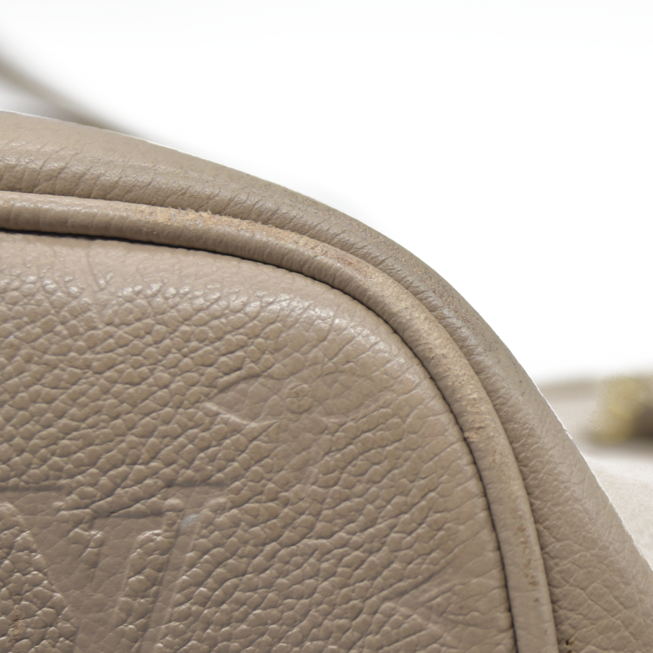 $2940 Louis Vuitton Empreinte Monogram Giant Neverfull MM Tourterelle RFID