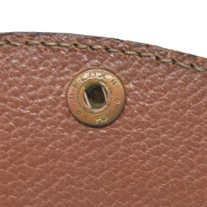 Louis Vuitton Monogram Porte Monnaie Gousset Coin Purse wallet Brown