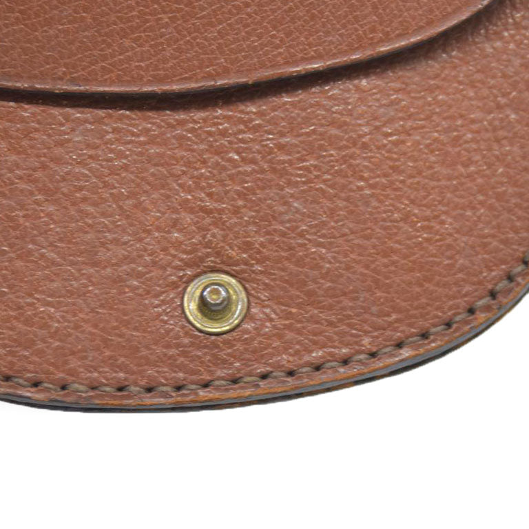 Louis Vuitton Monogram Porte Monnaie Gousset Coin Purse wallet Brown