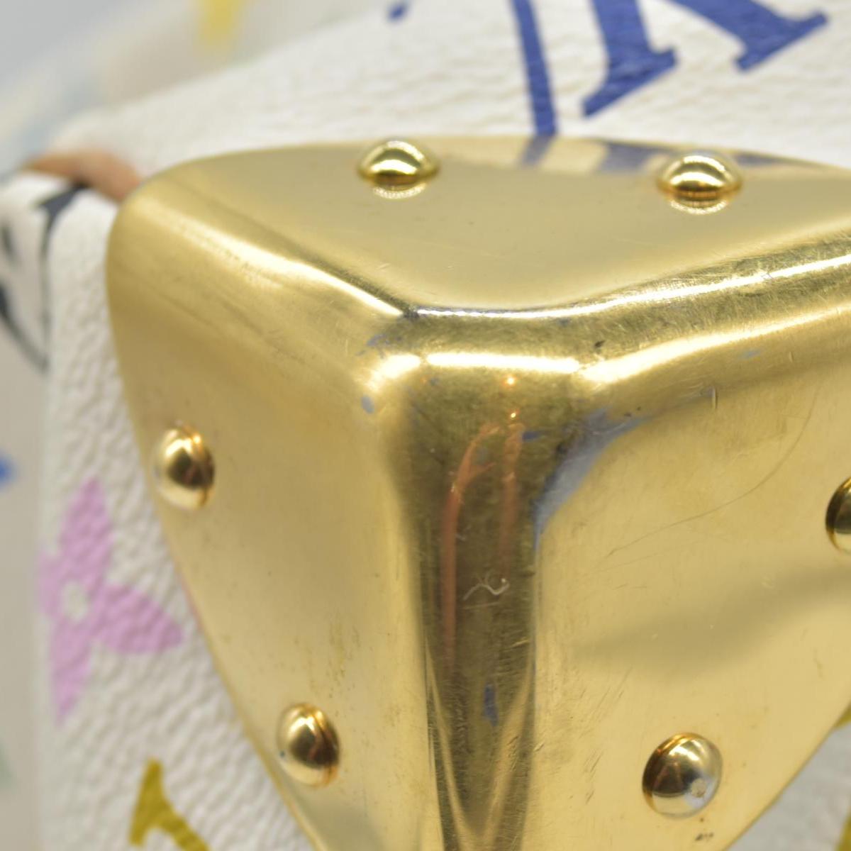 $3150 Louis Vuitton Monogram Multicolor Speedy 30 White Murakami