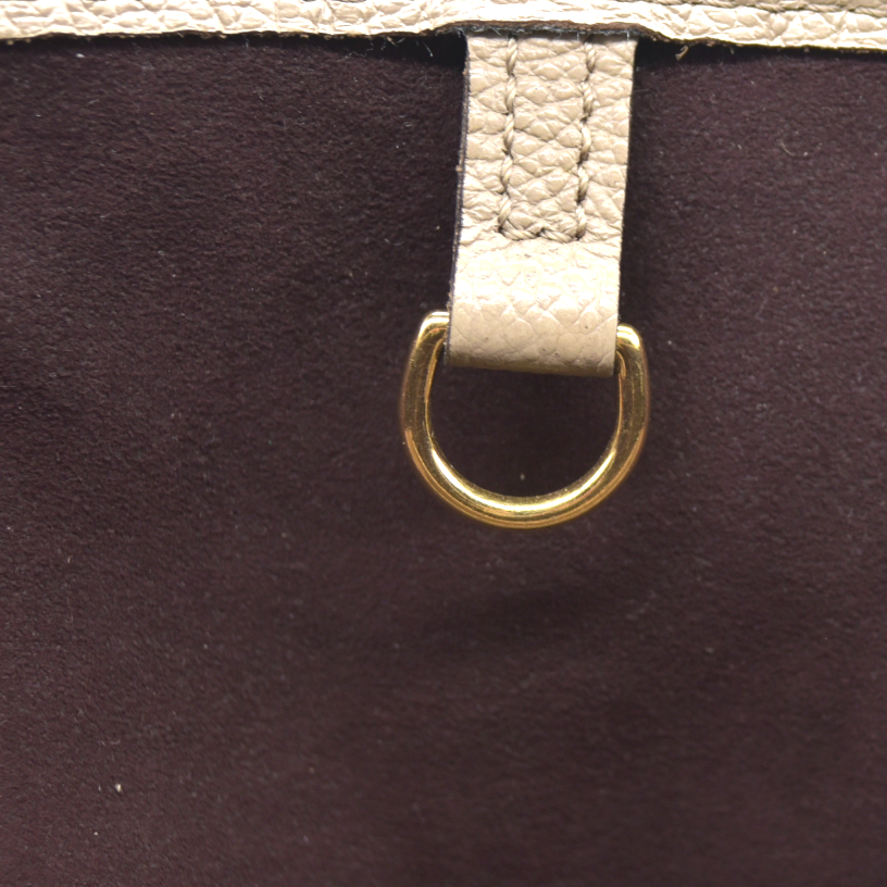 $2940 Louis Vuitton Empreinte Monogram Giant Neverfull MM Tourterelle RFID