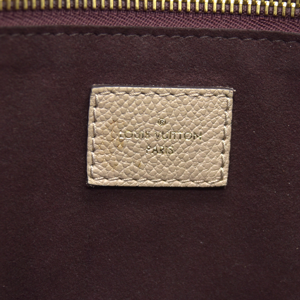 $2940 Louis Vuitton Empreinte Monogram Giant Neverfull MM Tourterelle RFID