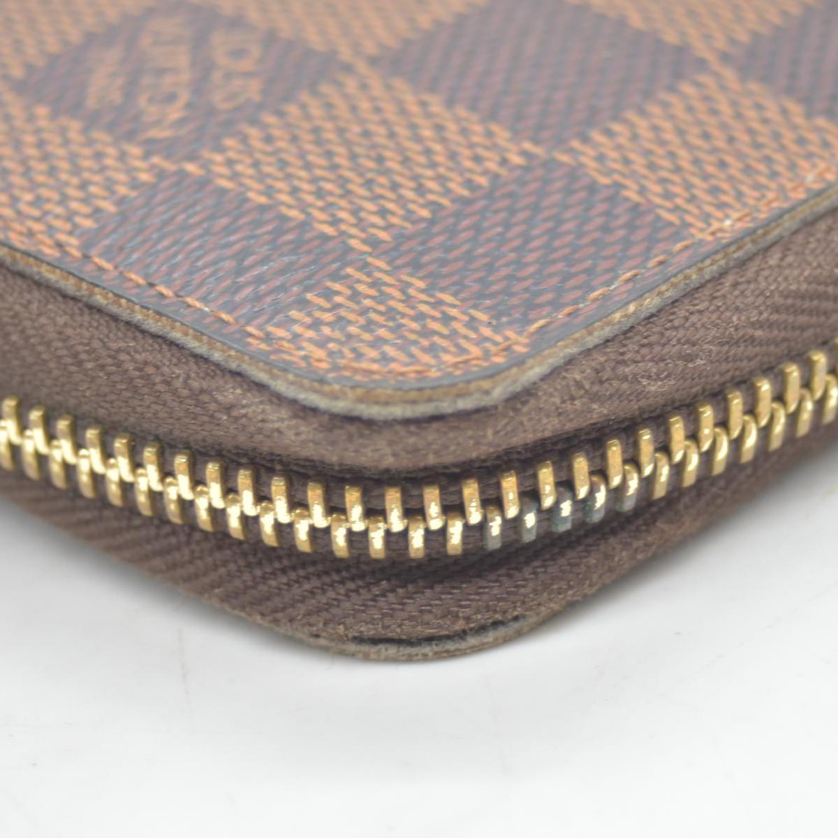 $940 Louis Vuitton Damier Ebene Zippy Wallet CA2142 CONSIGNMENT