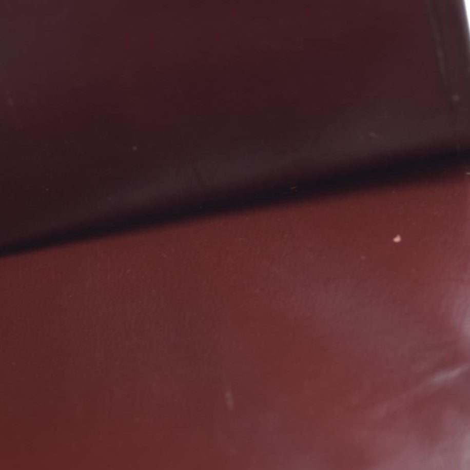 Must de Cartier Leather Long Bifold Wallet Bordeaux