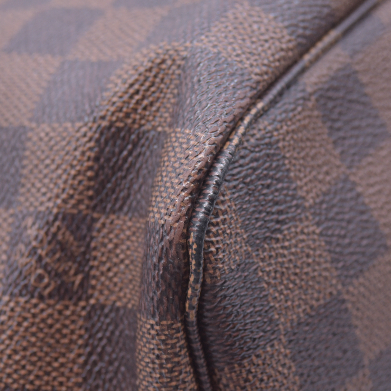 $2240 Louis Vuitton Damier Ebene Neo Neverfull MM Rose Ballerine with Pouch