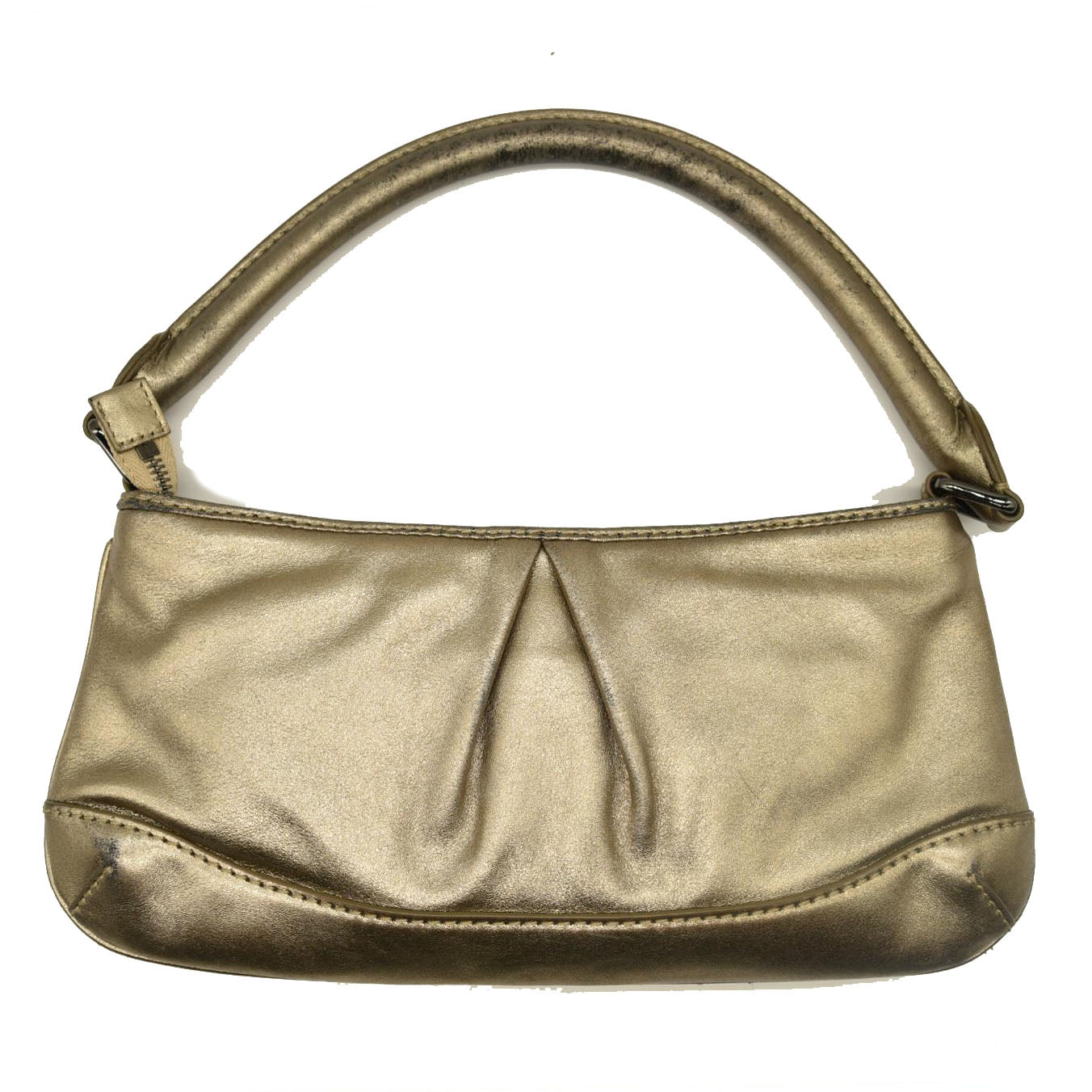 BURBERRY Shoulder Bag Leather Gold