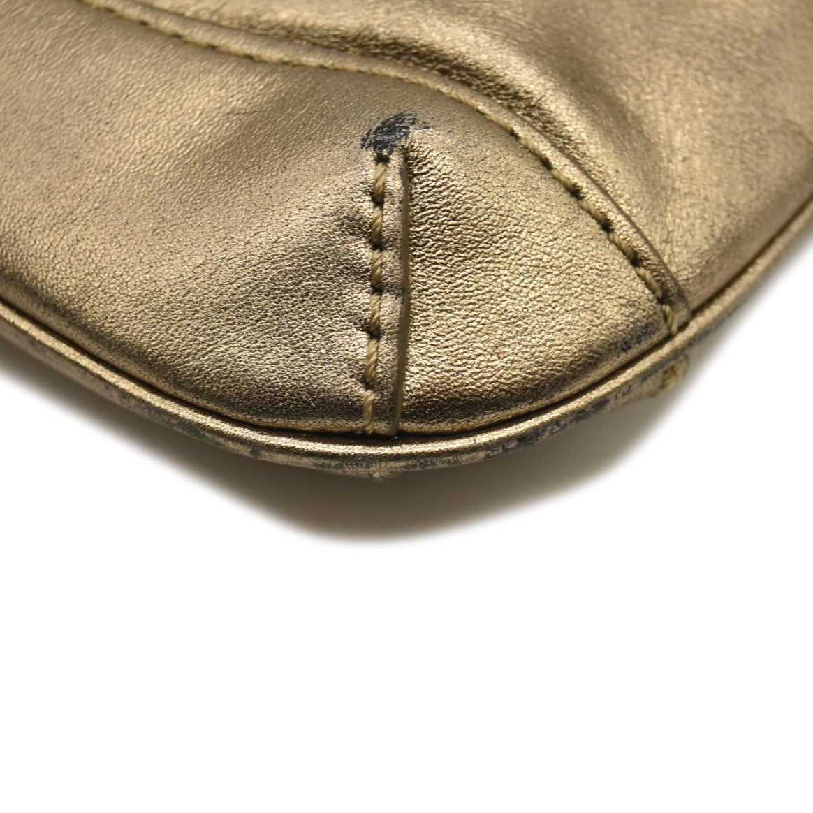 BURBERRY Shoulder Bag Leather Gold