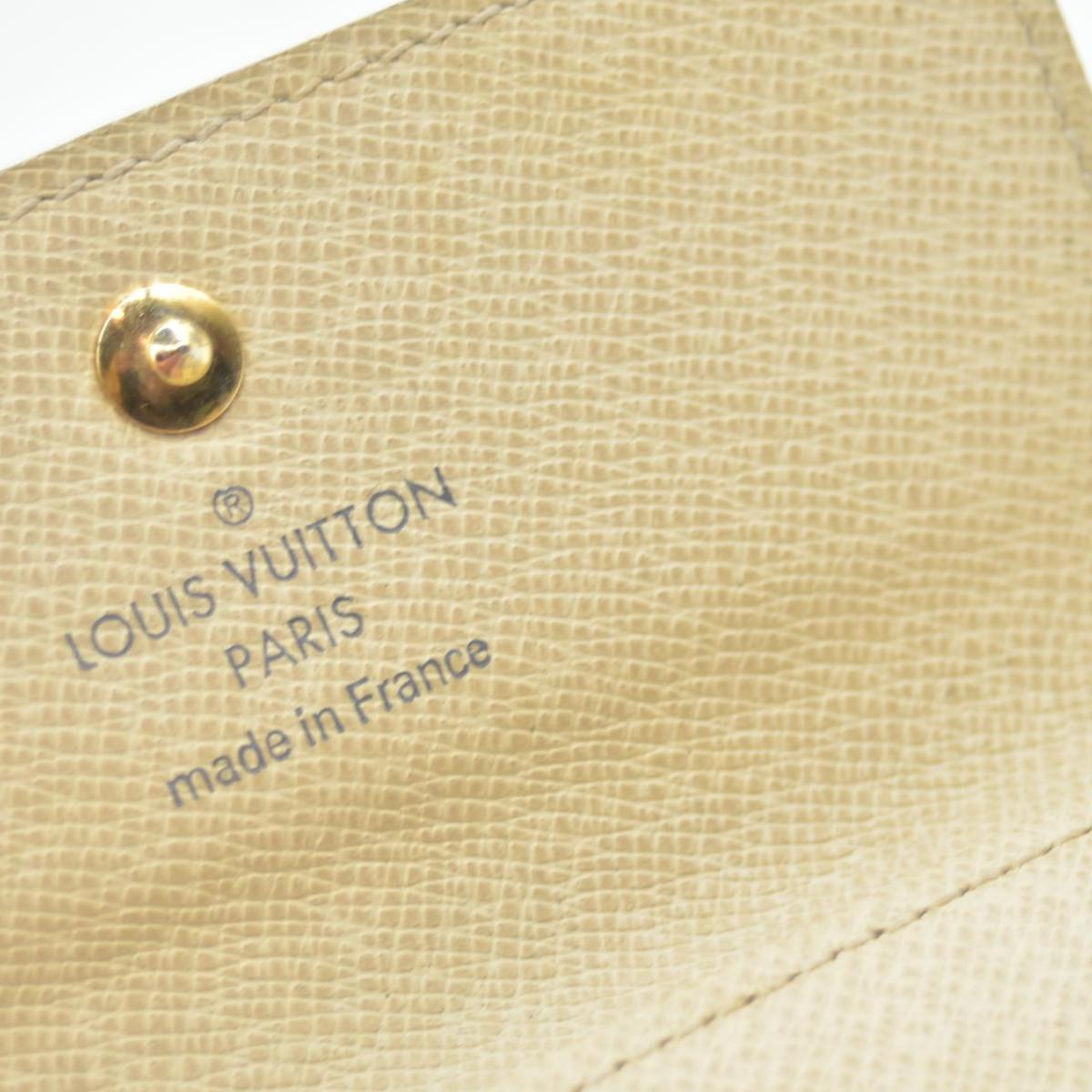 $345 Louis Vuitton Damier Azur Multicles 4 Ring Key Case White CT1153 CONSIGNMENT