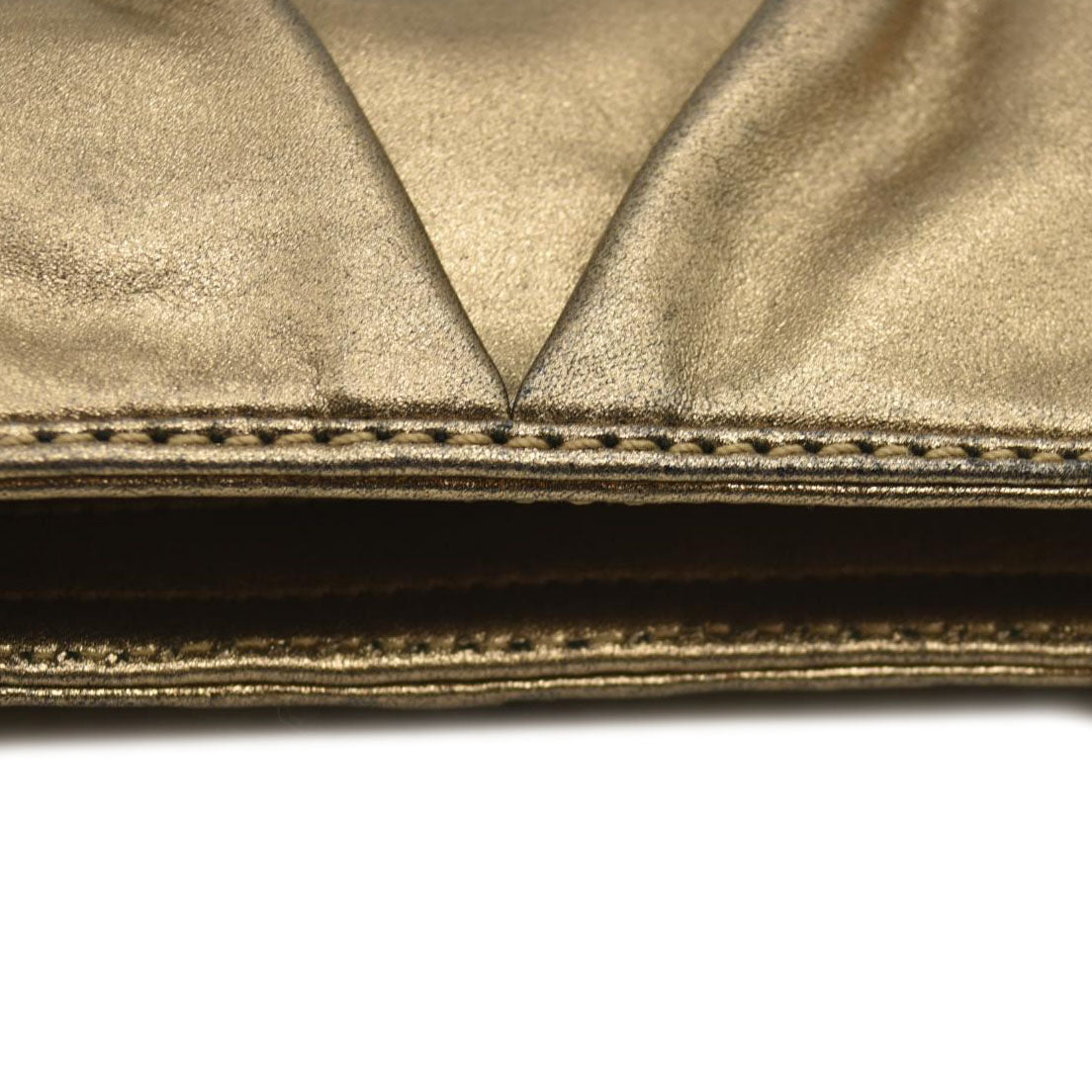 BURBERRY Shoulder Bag Leather Gold