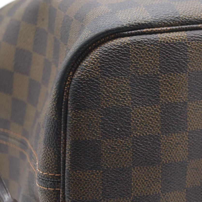 AUCTION $2130  Louis Vuitton  Damier Ebene Neverfull MM AR5110