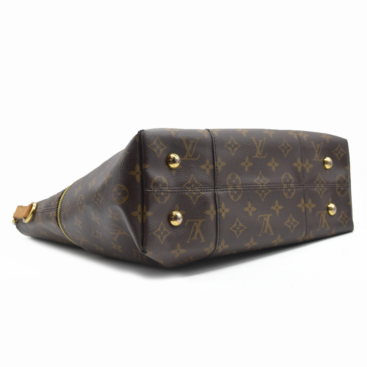 $1960 Louis Vuitton Melie Brown Monogram Canvas Shoulder Bag Hobo Satchel 2017 SD3117