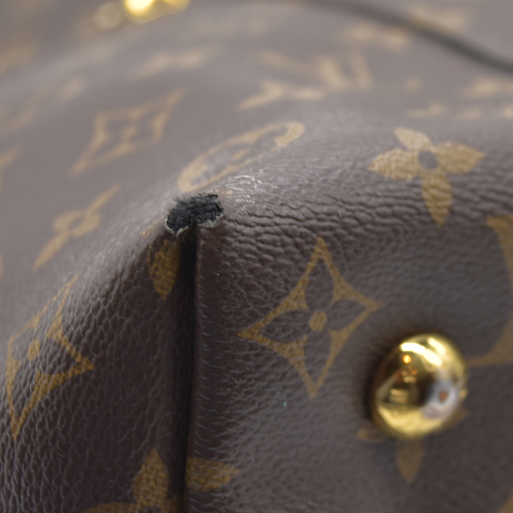 $1960 Louis Vuitton Melie Brown Monogram Canvas Shoulder Bag Hobo Satchel 2017 SD3117