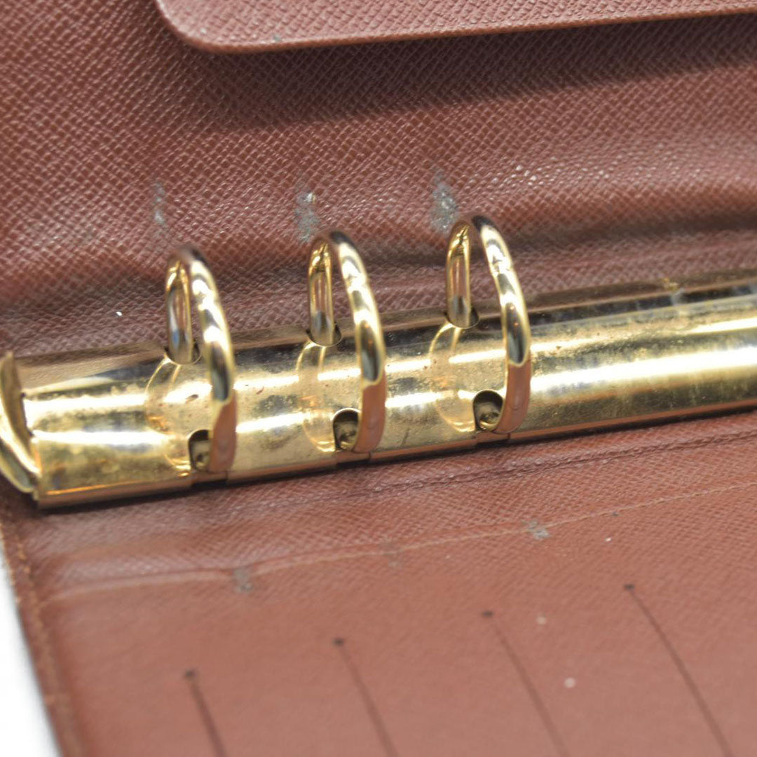 $755 Louis Vuitton  Monogram Medium Ring Agenda Cover