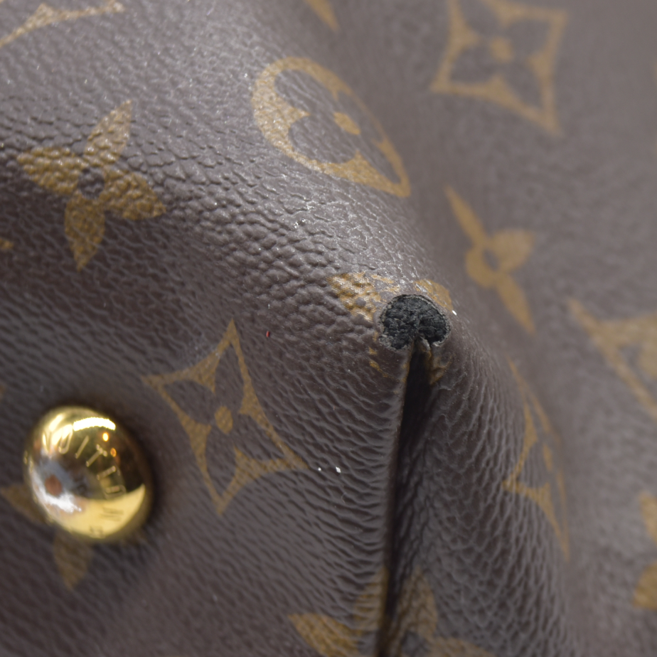 $1960 Louis Vuitton Melie Brown Monogram Canvas Shoulder Bag Hobo Satchel 2017 SD3117