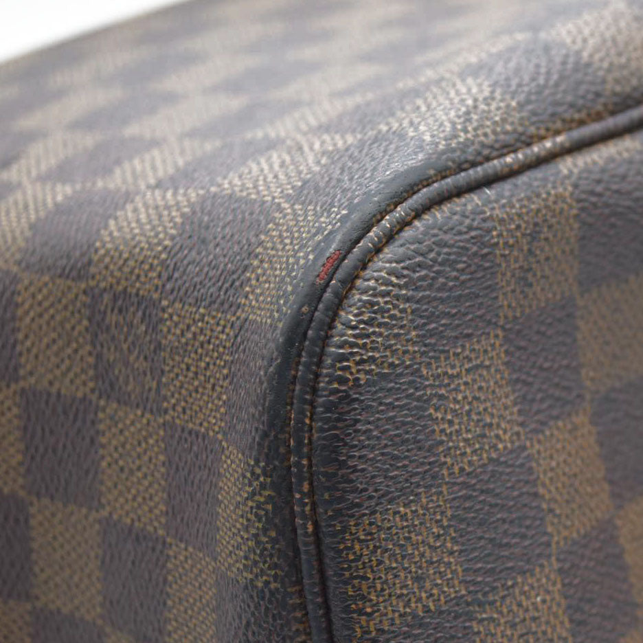 AUCTION $2130  Louis Vuitton  Damier Ebene Neverfull MM AR5110