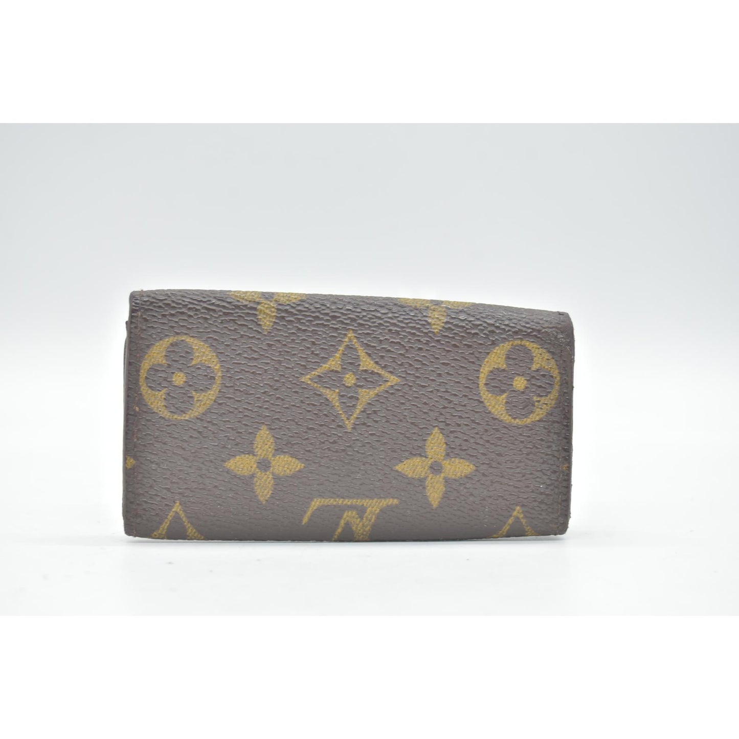 $345 Louis Vuitton Monogram Multicles 4 Ring Key Case Brown TH0026 CONSIGNMENT