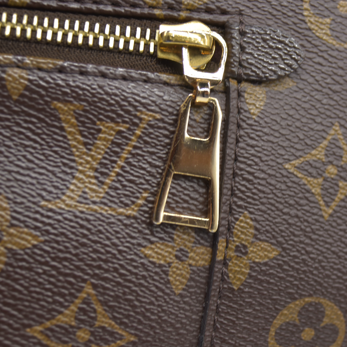 $1960 Louis Vuitton Melie Brown Monogram Canvas Shoulder Bag Hobo Satchel 2017 SD3117