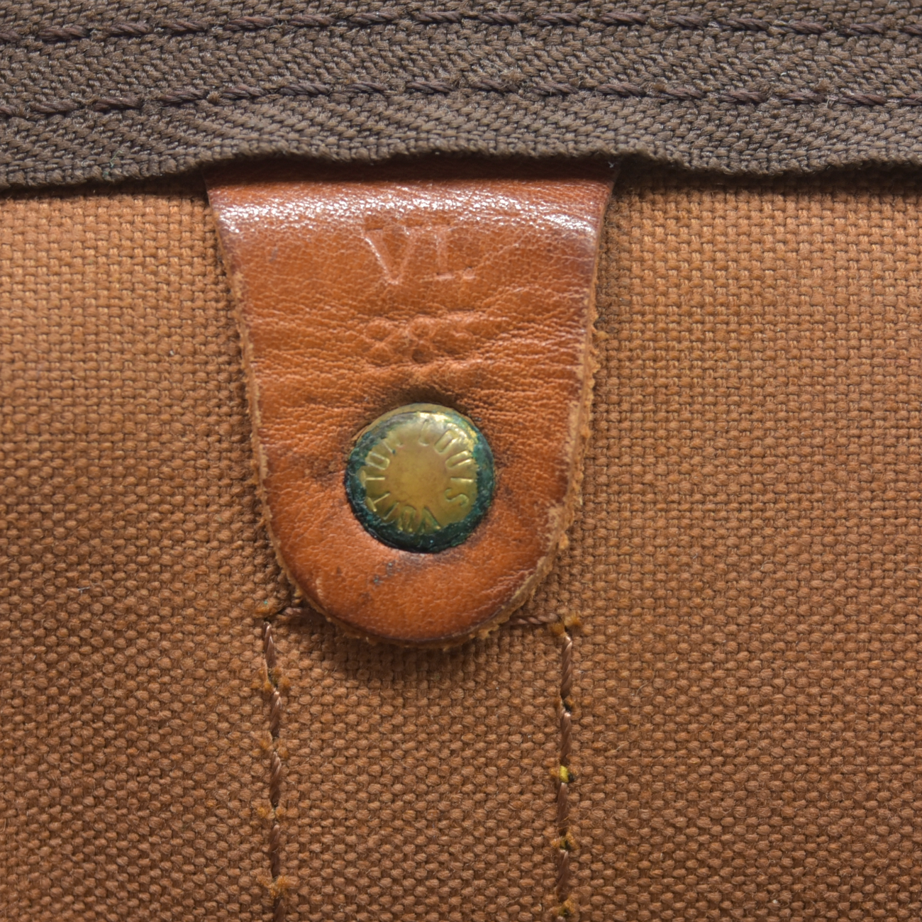 $1440 1988 Louis Vuitton LV Boston Bag Keepall 50 Brown Monogram VI883
