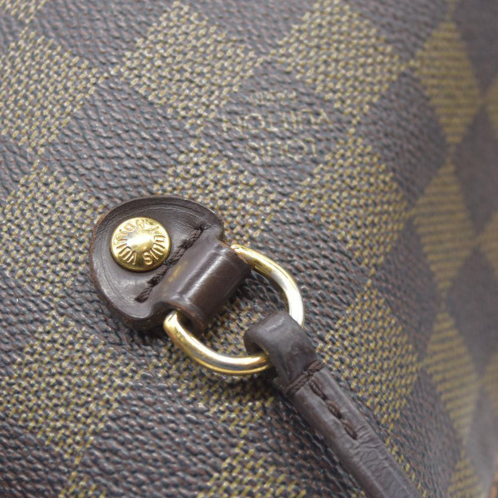 AUCTION $2130  Louis Vuitton  Damier Ebene Neverfull MM AR5110