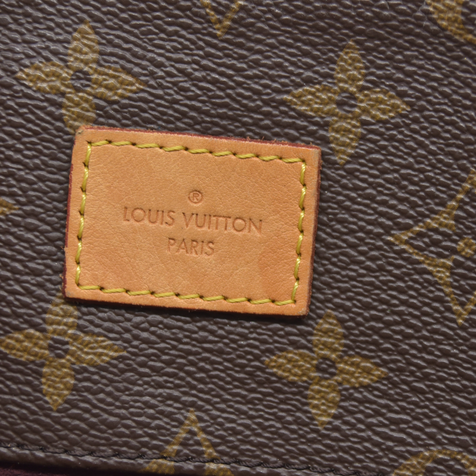 $1960 Louis Vuitton Melie Brown Monogram Canvas Shoulder Bag Hobo Satchel 2017 SD3117