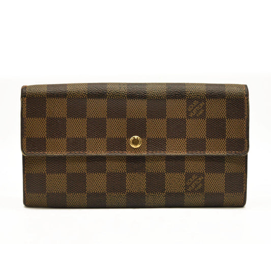 Louis Vuitton  Damier Ebene Sarah Wallet CA0055