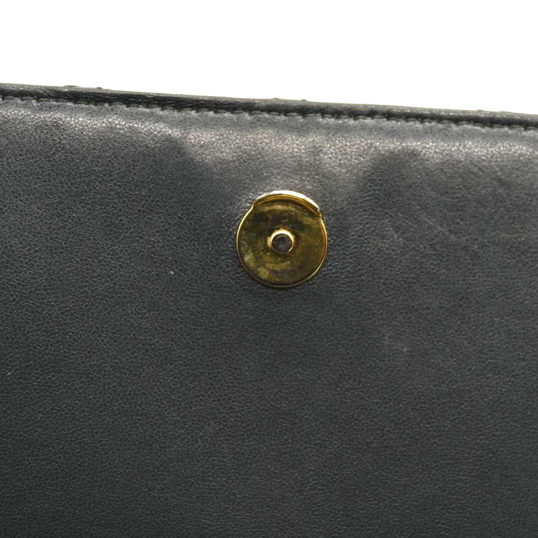 Saint Laurent  Lambskin Diamond Quilted Monogram Angie Chain Bag Smog Grey