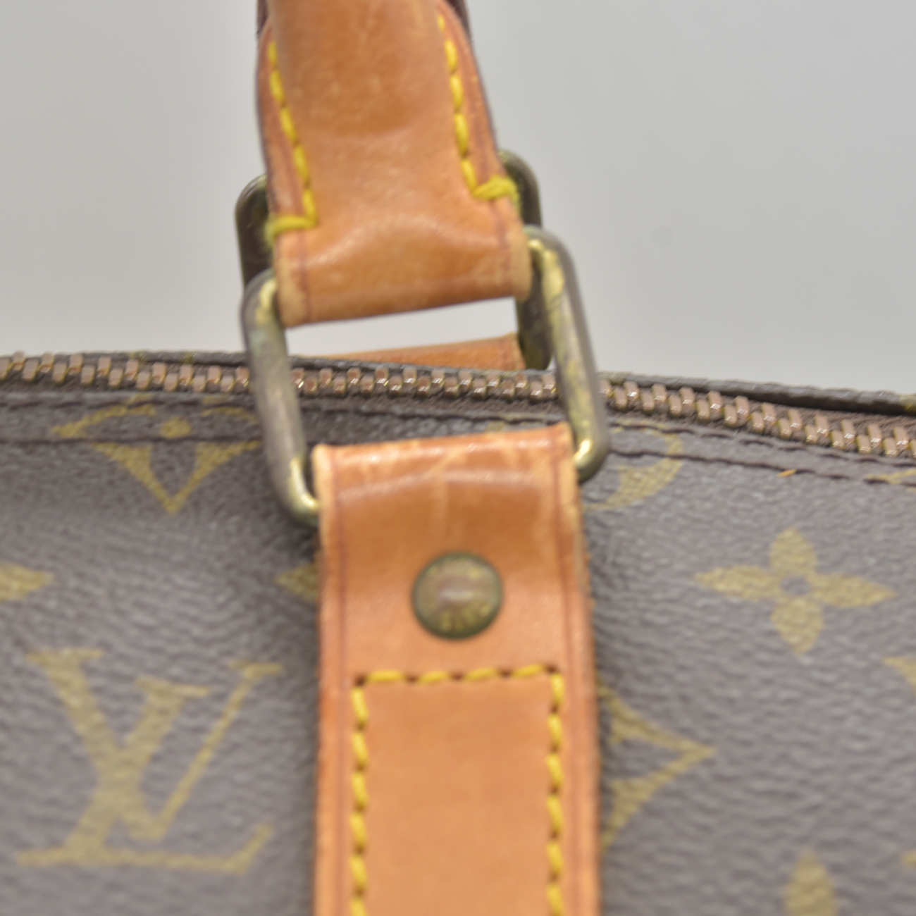 $1440 1988 Louis Vuitton LV Boston Bag Keepall 50 Brown Monogram VI883