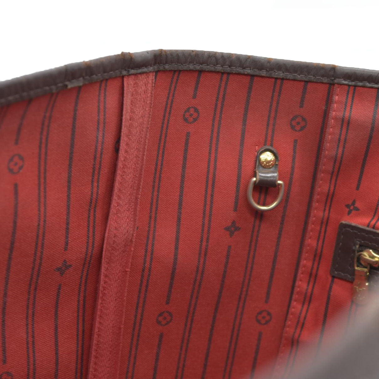 AUCTION $2130  Louis Vuitton  Damier Ebene Neverfull MM AR5110