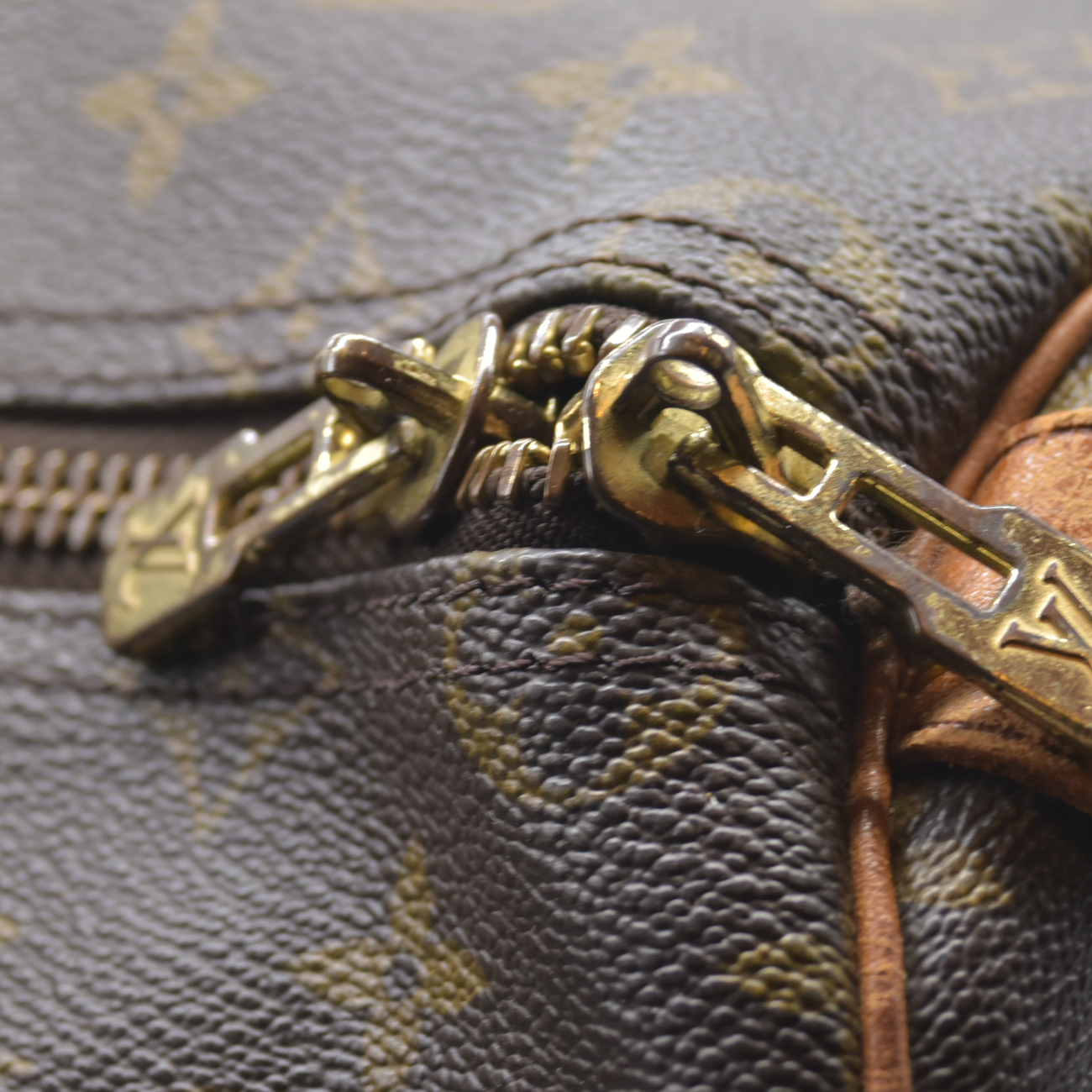 $1440 1988 Louis Vuitton LV Boston Bag Keepall 50 Brown Monogram VI883