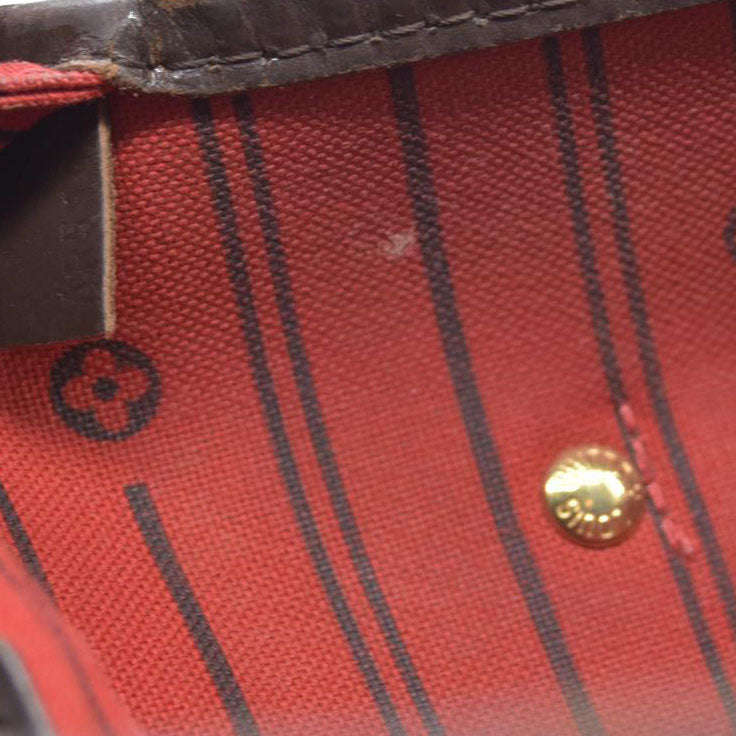 AUCTION $2130  Louis Vuitton  Damier Ebene Neverfull MM AR5110