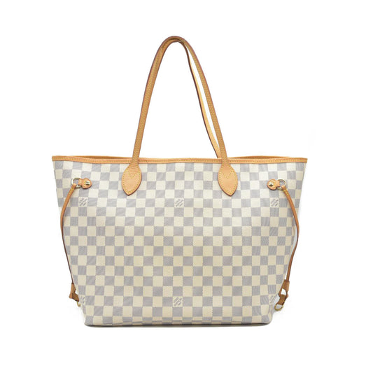 $2170 Louis Vuitton Damier Azur Neverfull MM SD3147