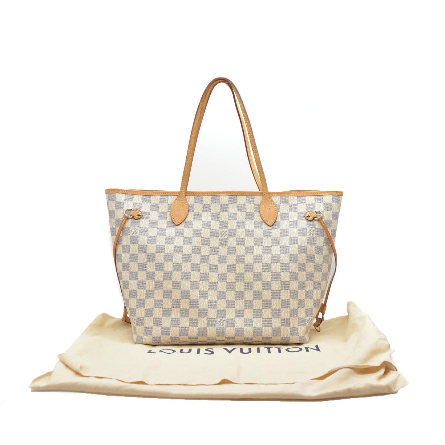 $2170 Louis Vuitton Damier Azur Neverfull MM SD3147