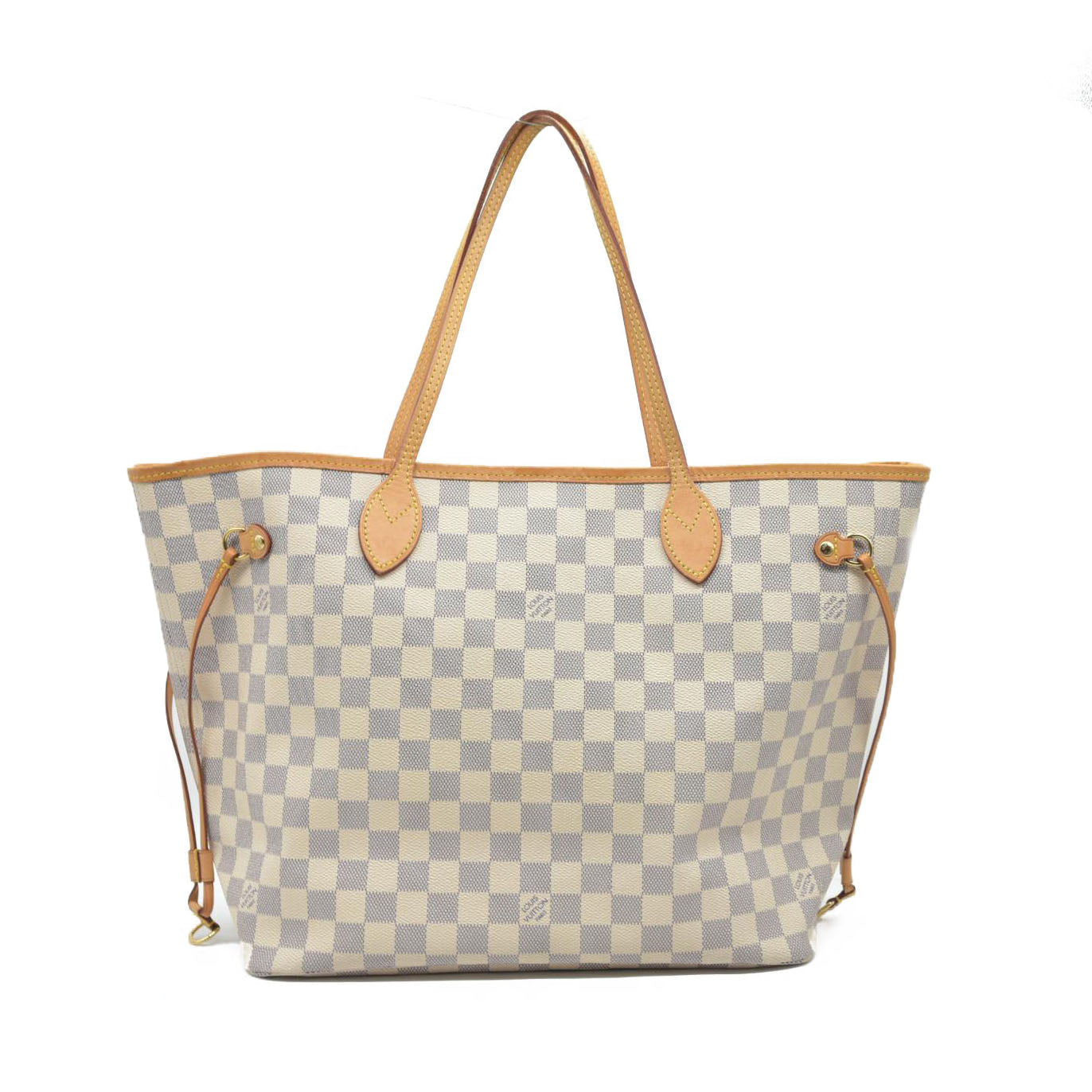$2170 Louis Vuitton Damier Azur Neverfull MM SD3147