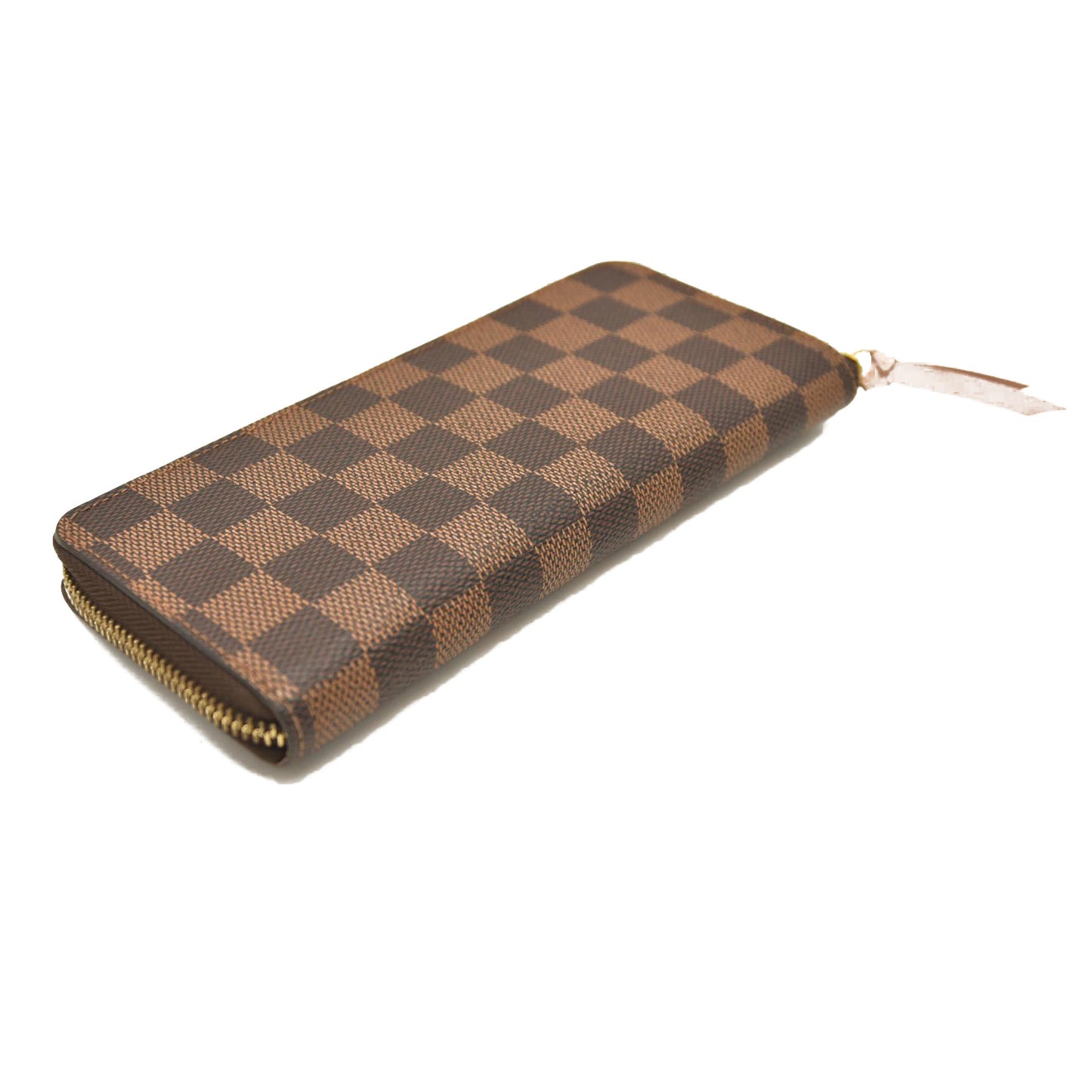 LOUIS VUITTON  Damier Ebene Clemence Wallet Rose Ballerine G2176