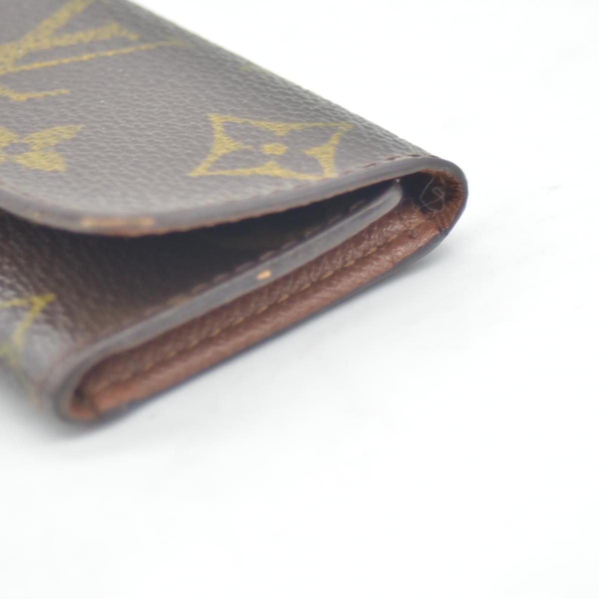 $345 Louis Vuitton Monogram Multicles 4 Ring Key Case Brown SD0030 CONSIGNMENT