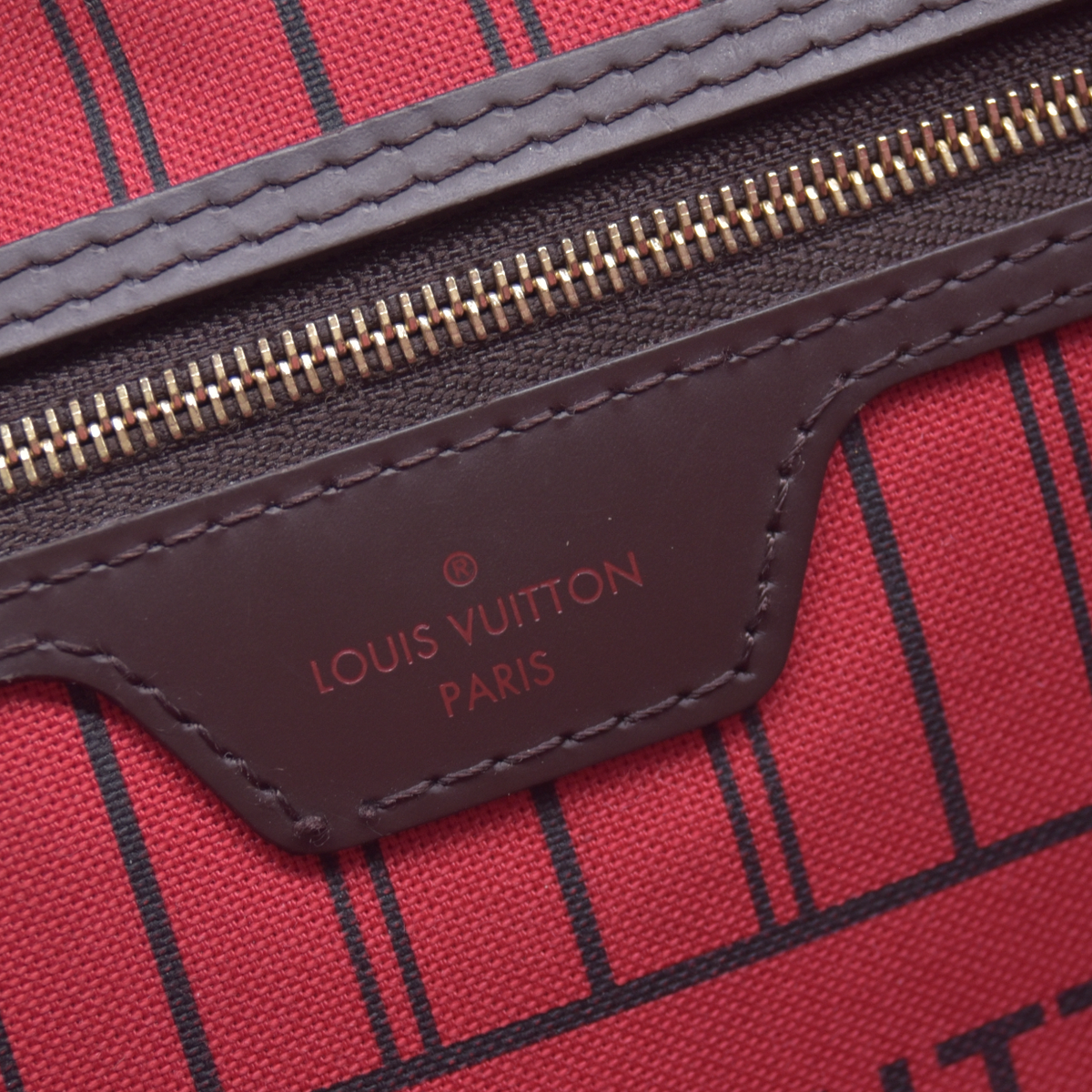 $2240 2020 Louis Vuitton Damier Ebene Neverfull MM with Pouch TX5220 10020401