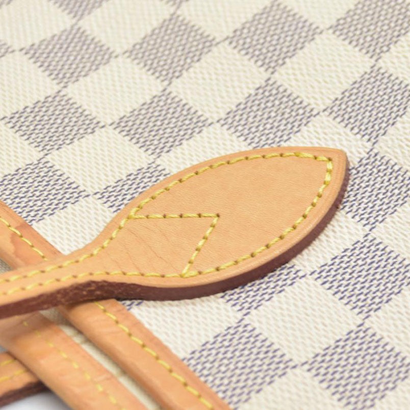 $2170 Louis Vuitton Damier Azur Neverfull MM SD3147