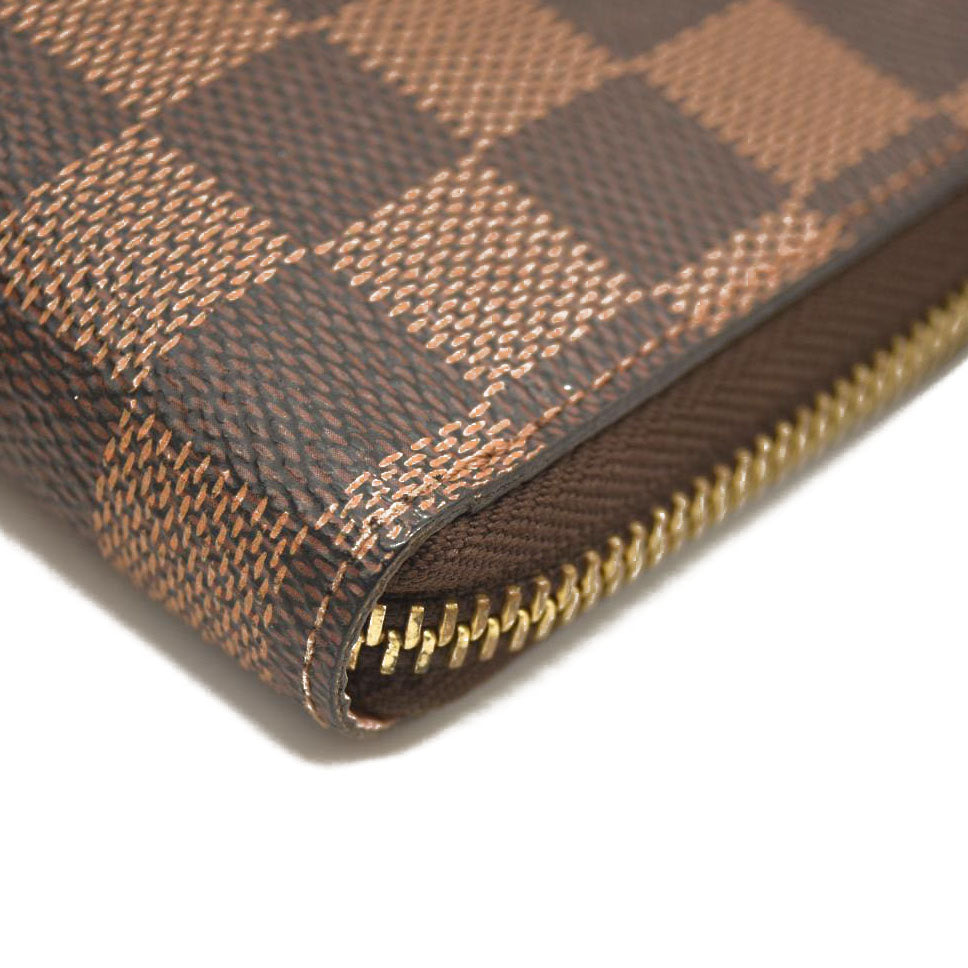 LOUIS VUITTON  Damier Ebene Clemence Wallet Rose Ballerine G2176