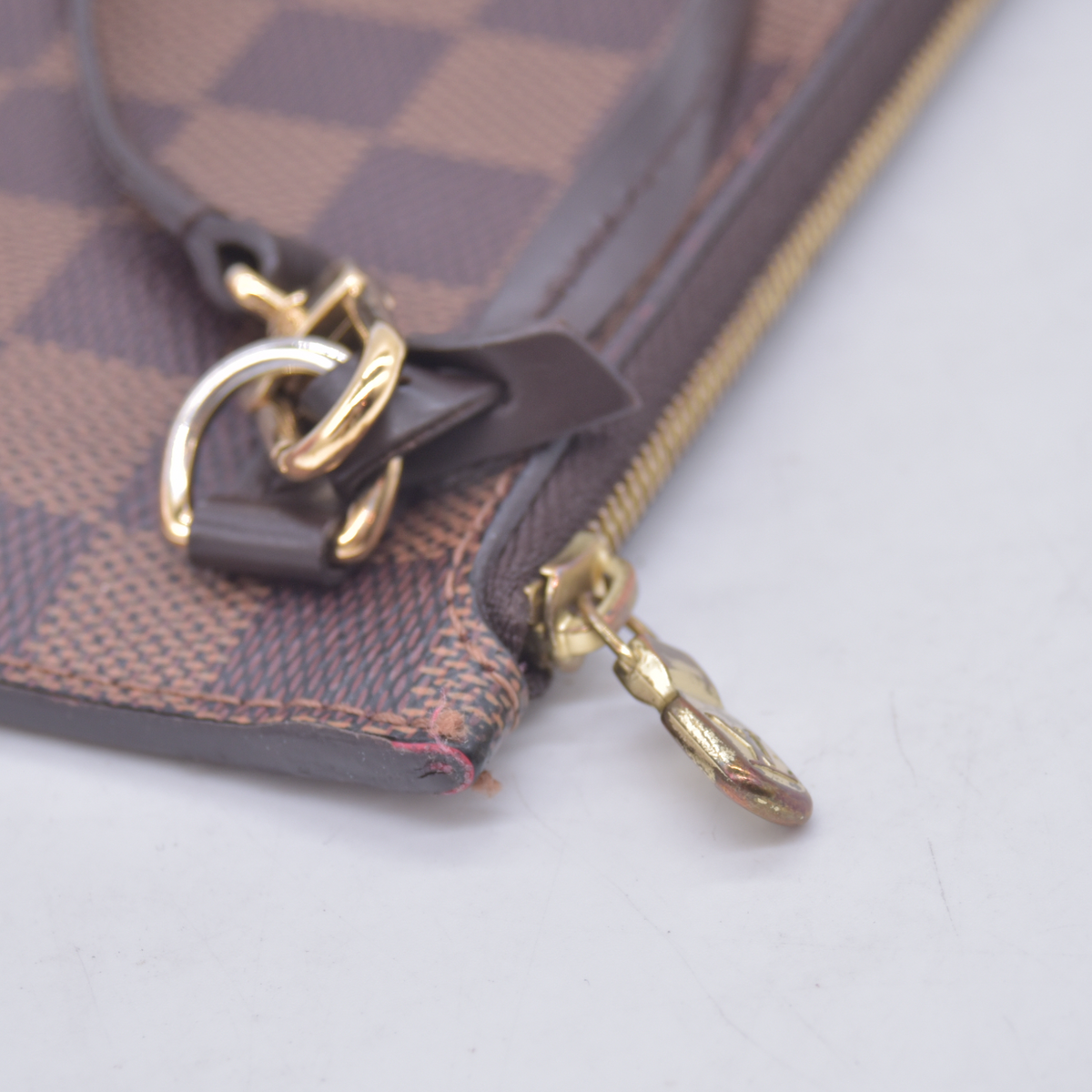 $2240 2020 Louis Vuitton Damier Ebene Neverfull MM with Pouch TX5220 10020401