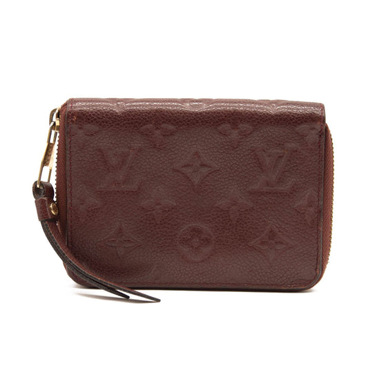 USED Louis Vuitton Empreinte Zippy Coin Purse Burgundy