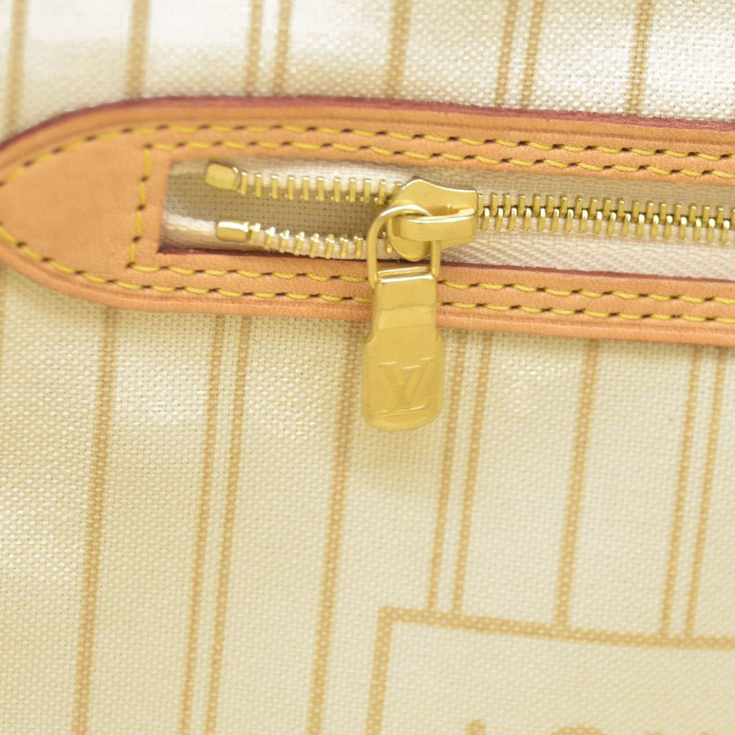 $2170 Louis Vuitton Damier Azur Neverfull MM SD3147