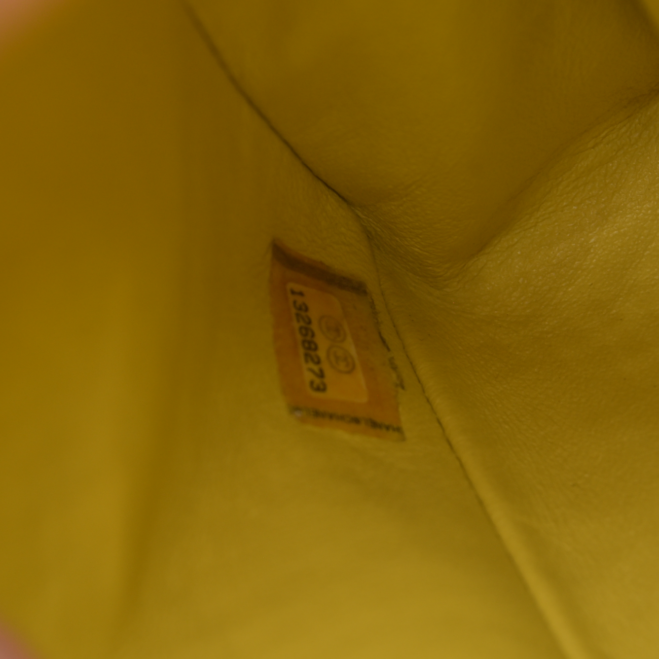 $11300 2010 Chanel Lambskin Quilted Medium Double Flap Yellow CONSIGNMENT