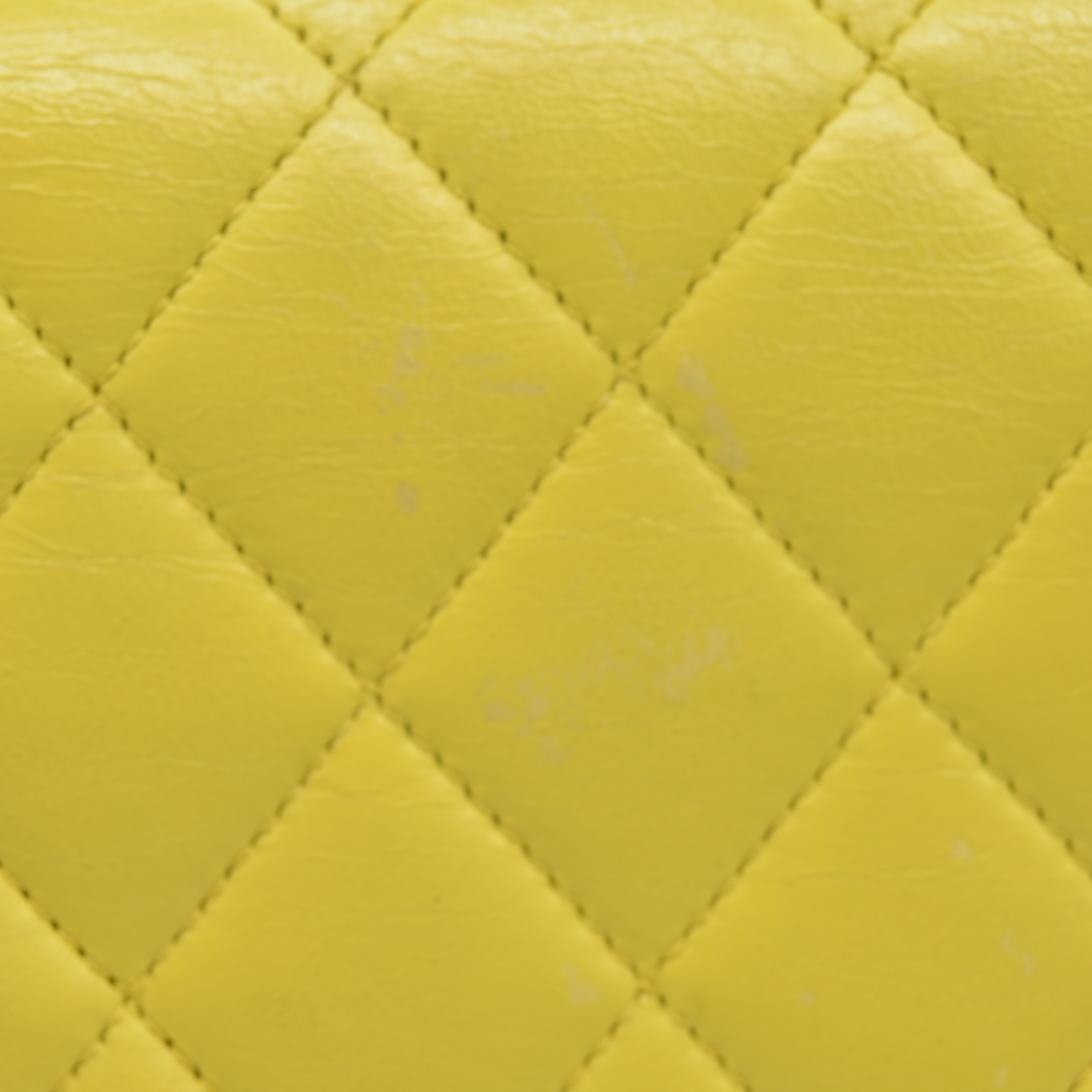 $11300 2010 Chanel Lambskin Quilted Medium Double Flap Yellow CONSIGNMENT