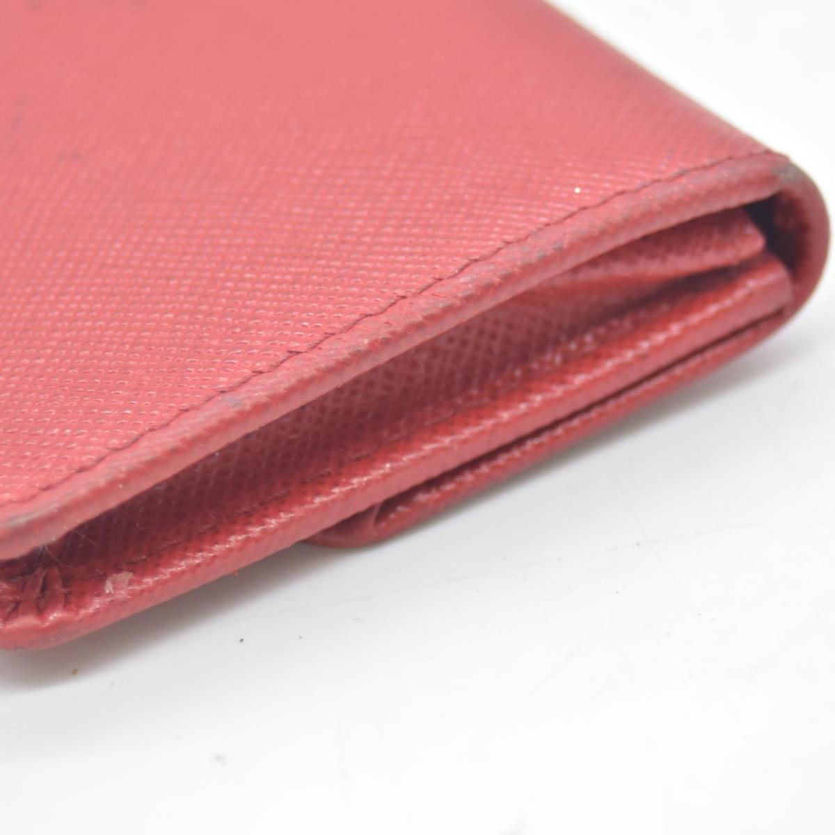 $850 Prada Leather Bag Pouch Red CONSIGNMENT